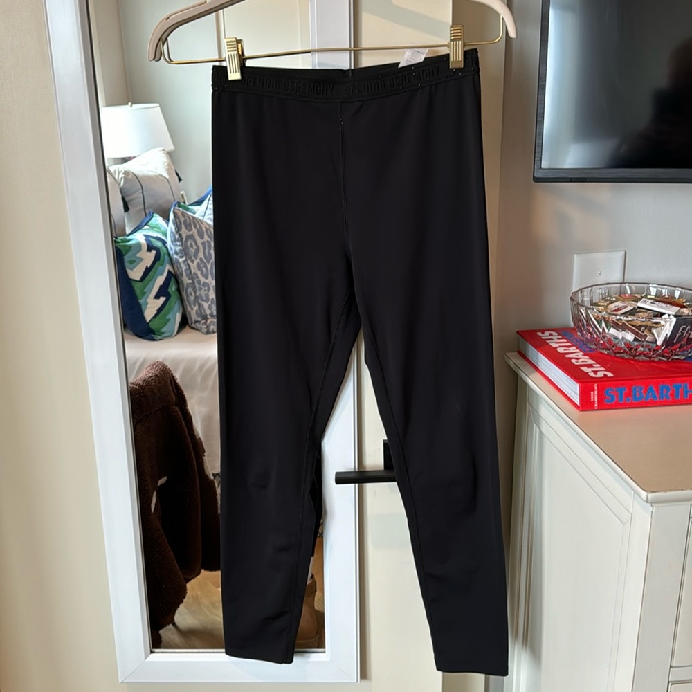 Opening Ceremony black split hem leggings